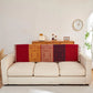 Bahar Red Chenille Blanket Tassel Sofa Cover